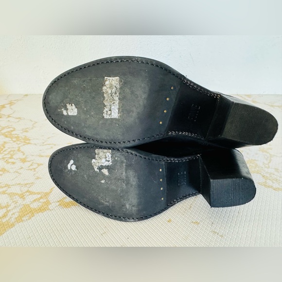 🔥🔥FINAL CLEARENACE 🔥🔥 FRYE Women’s Jackie Black Leather Boots Pull On - Picture 9 of 10